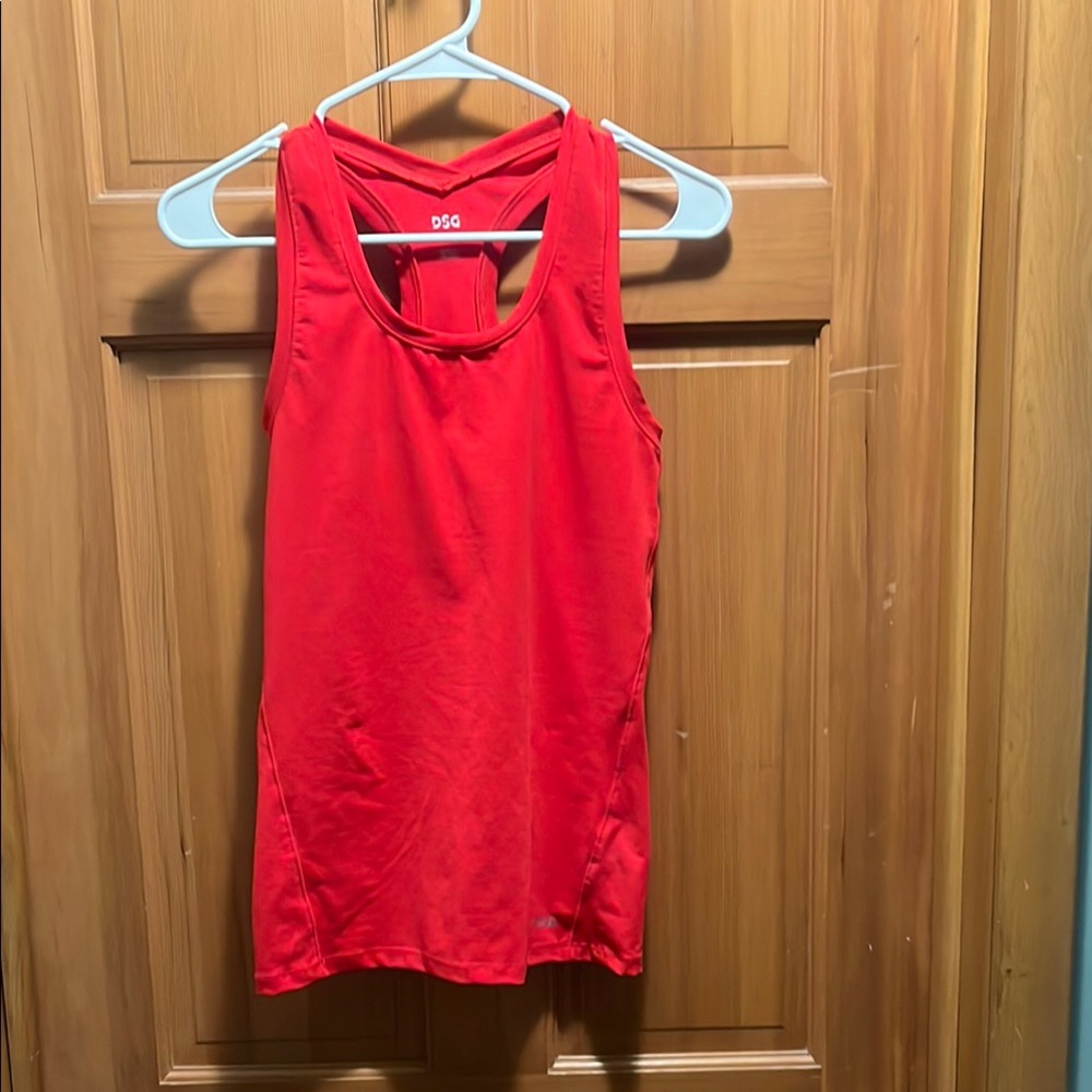Red DSG athletic top